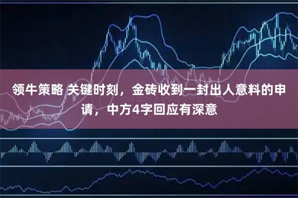 领牛策略 关键时刻，金砖收到一封出人意料的申请，中方4字回应有深意