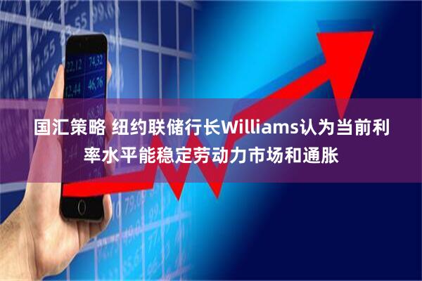 国汇策略 纽约联储行长Williams认为当前利率水平能稳定劳动力市场和通胀