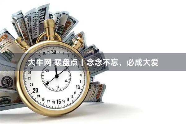 大牛网 暖盘点丨念念不忘,必成大爱